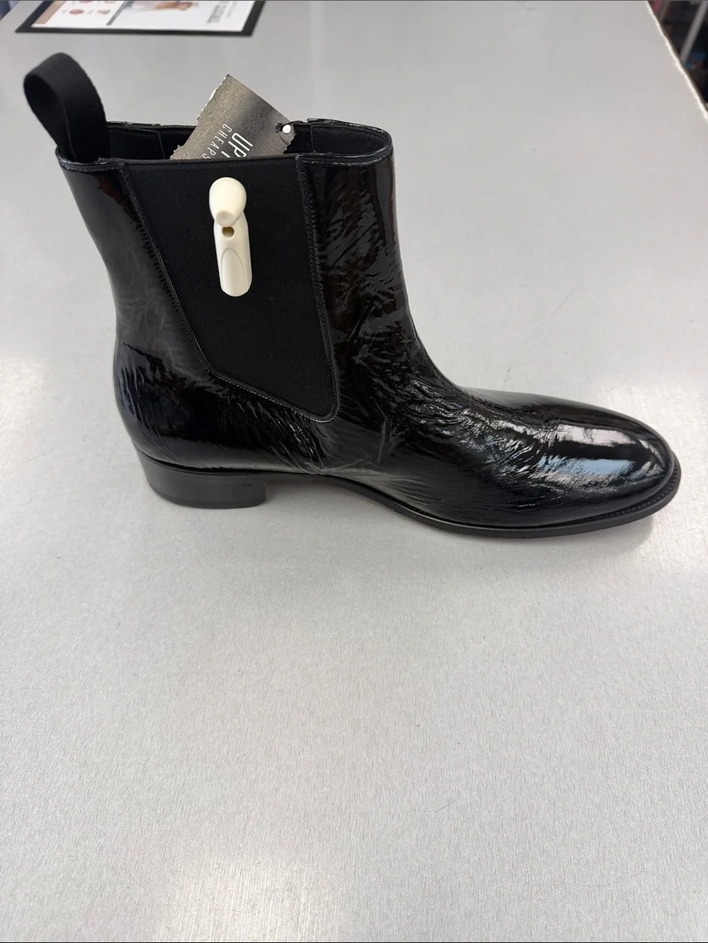 Tom Ford Black Patent Chelsea Boot